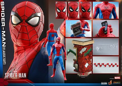 Marvel\'s Spider-Man Video Game Masterpiece Actionfigur 1/6 Spider-Man (Classic Suit) 30 cm