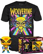 Marvel X-Men POP! & Tee Vinyl Figur & T-Shirt Set Wolverine (Blacklight)