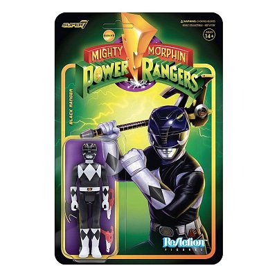 Mighty Morphin Power Rangers ReAction Actionfigur Black Ranger 10 cm