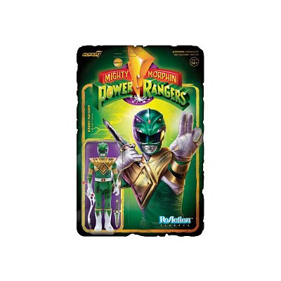 Mighty Morphin Power Rangers ReAction Actionfigur Green Ranger (Battle Damaged) 10 cm