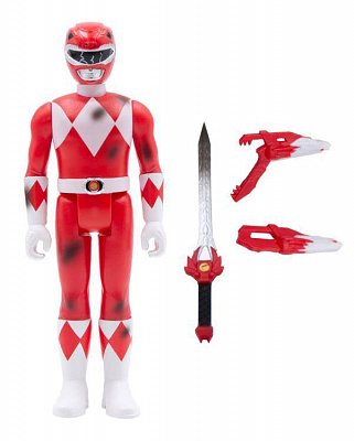 Mighty Morphin Power Rangers ReAction Actionfigur Red Ranger (Battle Damaged) 10 cm