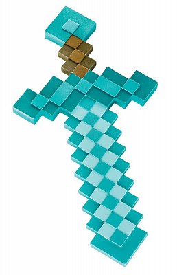 Minecraft Kunststoff-Replik Diamant-Schwert 51 cm