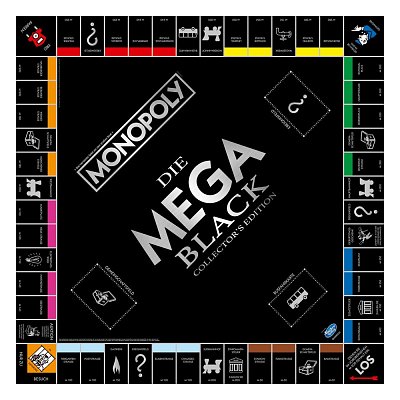 Monopoly Brettspiel Mega (Black Edition) *Deutsche Version*