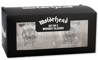 Motorhead Whisky Gläser 2er-Pack --- BESCHAEDIGTE VERPACKUNG