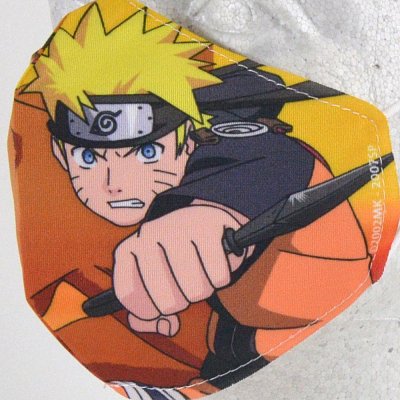 Naruto Stoffmaske Naruto & Kurama