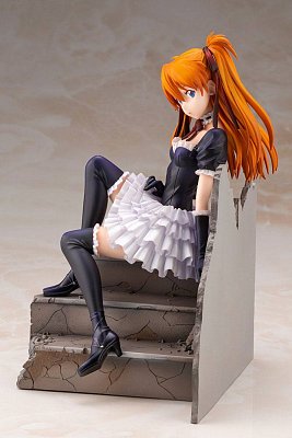 Neon Genesis Evangelion PVC Statue 1/7 Asuka Sohryu Langley Gothic & Lolita Costume ver. 18 cm --- BESCHAEDIGTE VERPACKUNG