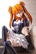 Neon Genesis Evangelion PVC Statue 1/7 Asuka Sohryu Langley Gothic & Lolita Costume ver. 18 cm --- BESCHAEDIGTE VERPACKUNG