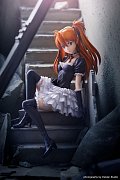 Neon Genesis Evangelion PVC Statue 1/7 Asuka Sohryu Langley Gothic & Lolita Costume ver. 18 cm --- BESCHAEDIGTE VERPACKUNG
