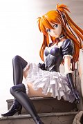 Neon Genesis Evangelion PVC Statue 1/7 Asuka Sohryu Langley Gothic & Lolita Costume ver. 18 cm --- BESCHAEDIGTE VERPACKUNG
