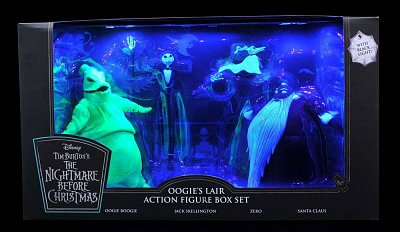 Nightmare before Christmas Actionfiguren Box Set Oogie\'s Lair SDCC 2020 Exclusive --- BESCHAEDIGTE VERPACKUNG