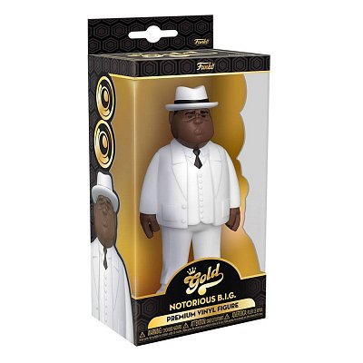 Notorious B.I.G. Vinyl Gold Figur Biggie Smalls White Suit 13 cm