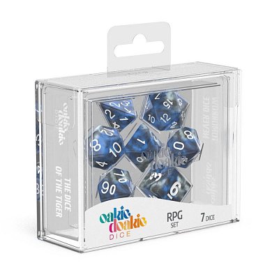 Oakie Doakie Dice Würfel RPG-Set Gemidice - Liquid Steel (7)