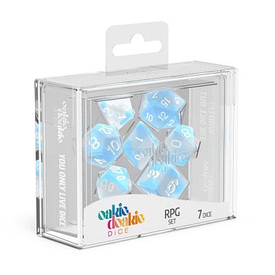 Oakie Doakie Dice Würfel RPG-Set Glow in the Dark - Arctic (7)