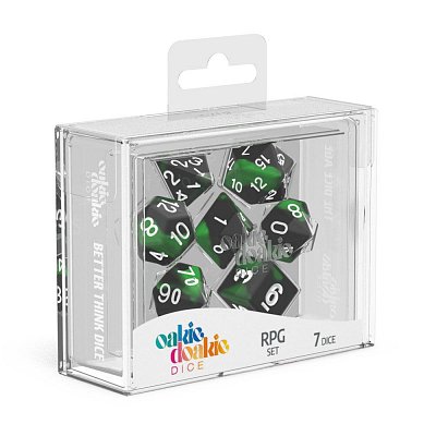 Oakie Doakie Dice Würfel RPG-Set Glow in the Dark - Biohazard (7)