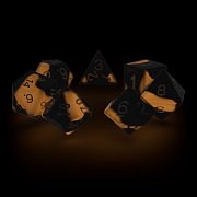 Oakie Doakie Dice Würfel RPG-Set Glow in the Dark - Lava (7)