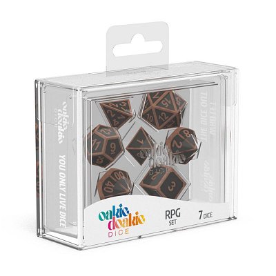 Oakie Doakie Dice Würfel RPG-Set Metal Dice - Steampunk (7)