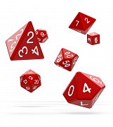 Oakie Doakie Dice Würfel RPG-Set Solid - Rot (7)