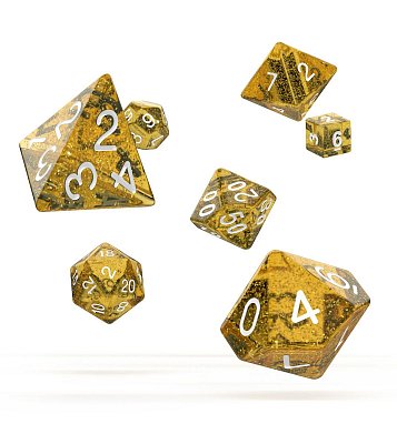 Oakie Doakie Dice Würfel RPG-Set Speckled - Orange (7)