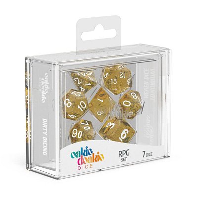 Oakie Doakie Dice Würfel RPG-Set Speckled - Orange (7)