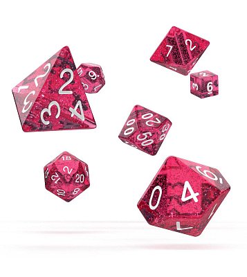 Oakie Doakie Dice Würfel RPG-Set Speckled - Rosa (7)