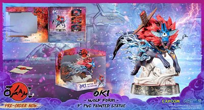 Okami PVC Statue Oki (Wolf Form) 21 cm - Beschädigte Verpackung