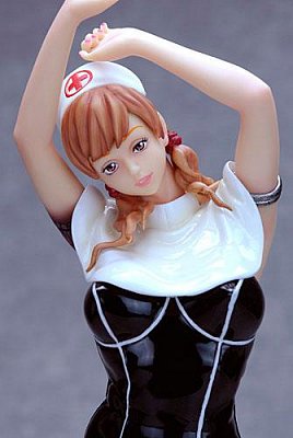 Original Character Statue 1/5 I\'m Maniac Nurse Maiko Gion Black Ver. 38 cm --- BESCHAEDIGTE VERPACKU