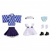 Original Character Zubehör-Set für Nendoroid Doll Actionfiguren Outfit Set Japanese-Style Maid Blue