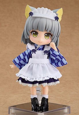 Original Character Zubehör-Set für Nendoroid Doll Actionfiguren Outfit Set Japanese-Style Maid Blue