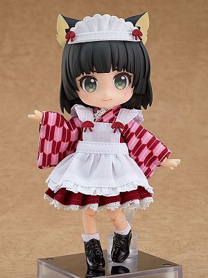 Original Character Zubehör-Set für Nendoroid Doll Actionfiguren Outfit Set Japanese-Style Maid Pink