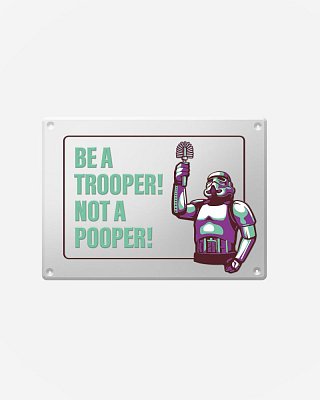 Original Stormtrooper Me­tall­schild Stormpooper