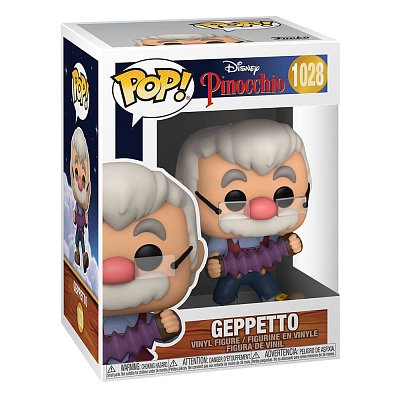 Pinocchio 80th Anniversary POP! Disney Vinyl Figur Geppetto W/Accrdion 9 cm