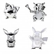 Pokémon 25. Jubiläum Select Battle Minifiguren Silber Version Set B 7 cm Sortiment (6)