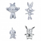 Pokémon 25. Jubiläum Select Plüschfiguren Silber Version 20 cm Display (6)