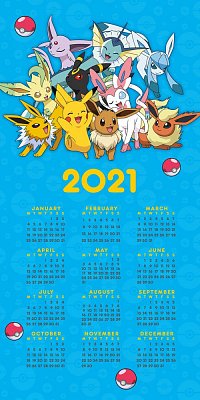 Pokémon Kalender 2021 *Englische Version*