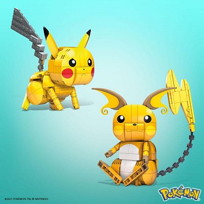 Pokémon Mega Construx Wonder Builders Bauset Pikachu Evolution Trio 13 cm