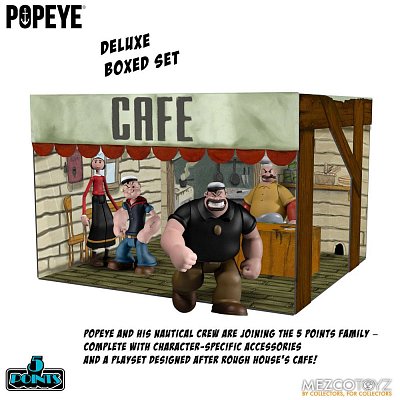 Popeye 5 Points Actionfiguren Deluxe Box Set 9 cm