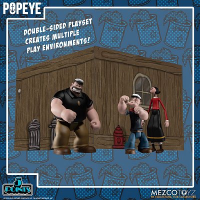 Popeye 5 Points Actionfiguren Deluxe Box Set 9 cm