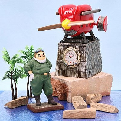 Porco Rosso Tischuhr Marco Savoia Trial Model 15 cm