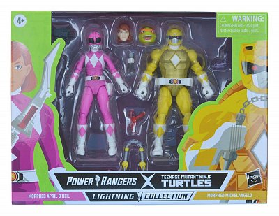 Power Rangers x TMNT Lightning Collection Actionfiguren 2022 Morphed April O´Neil & Michelangelo