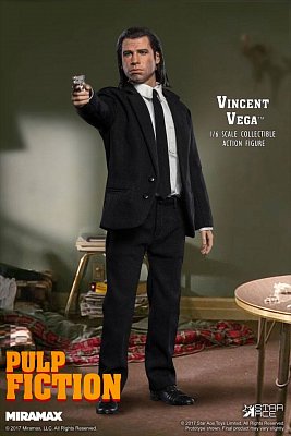 Pulp Fiction My Favourite Movie Actionfigur 1/6 Vincent Vega 30 cm --- BESCHAEDIGTE VERPACKUNG