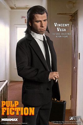 Pulp Fiction My Favourite Movie Actionfigur 1/6 Vincent Vega 30 cm --- BESCHAEDIGTE VERPACKUNG