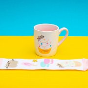 Pusheen Tasse mit Socken Gold