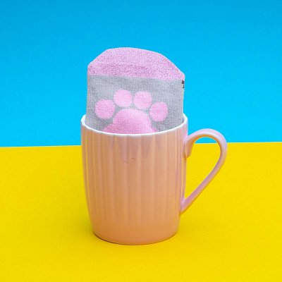 Pusheen Tasse mit Socken Pink Cupcake