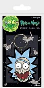 Rick and Morty Gummi-Schlüsselanhänger Rick Crazy Smile 6 cm