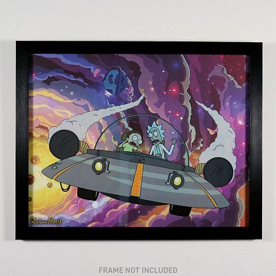 Rick & Morty Kunstdruck Misadventure in Space Limited Edition Fan-Cel 36 x 28 cm