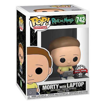 Rick & Morty POP! Animation Vinyl Figur Morty w/Laptop 9 cm