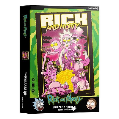 Rick & Morty Puzzle Retro Poster (1000 Teile)