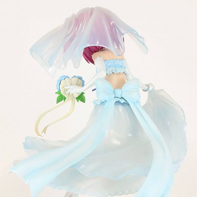 Ro-Kyu-Bu! SS PVC Statue 1/7 Tomoka Minato Blue Wedding Dress Ver. 22 cm --- BESCHAEDIGTE VERPACKUNG
