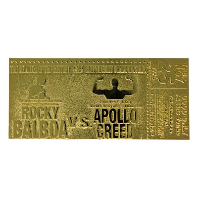 Rocky II Replik Superfight II Ticket (vergoldet)