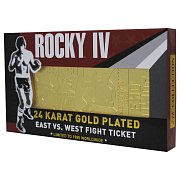 Rocky IV Replik East vs. West Fight Ticket (vergoldet)